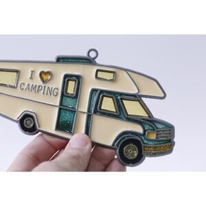 I Love Camping, Make It Bake It, Camper, Window Decoration, Hallmark Cards, 1992